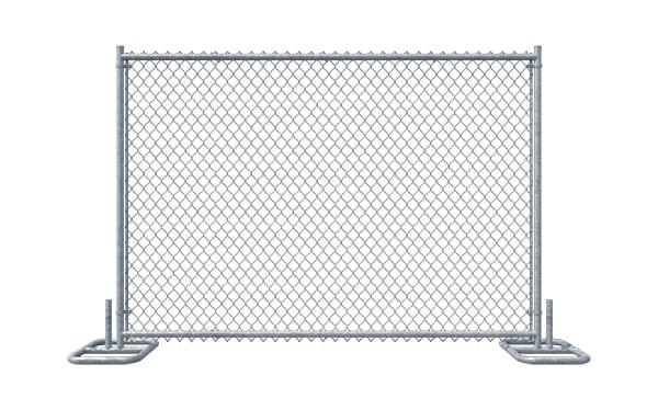 temporary panel fencing are typically made of sturdy materials like aluminum or steel